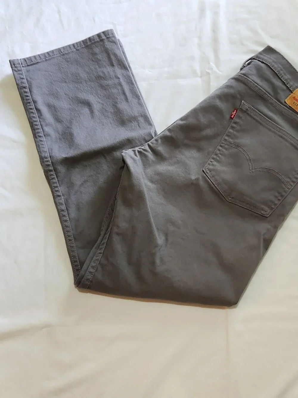 Levi's 513 jeans sz 36 X 30 Slim Straight Gray EUC